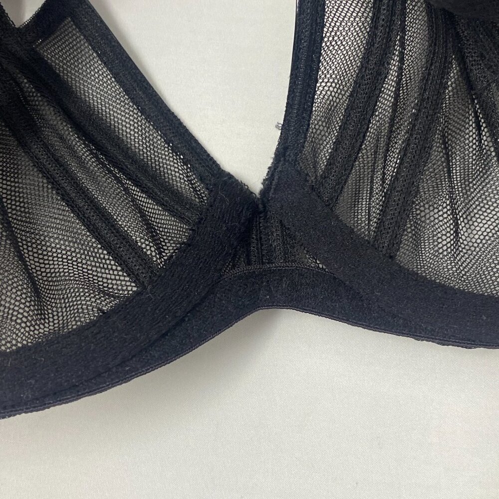Agent Provocateur Jet Black PVC Bra 34B - Picture 12 of 14